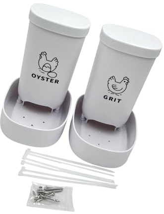 Cnrfeoap None Tip Chicken Feeder For Grit And Shells High Strength Slight Easy Maintenance Farm Poultry Tool Stable Chicken Feeding Container