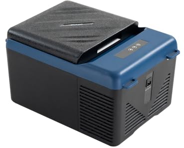 zcamp KI9 12 volt kylskåp, mini bärbar frys, 10 liter bilkylare, 12 V bilkylskåp APP-kontroll, 12/24 V DC 100-240 V AC för camping, resor, lastbil, husbil, båt --40 °F ~ 40 °F
