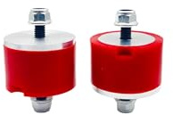 Querlenker Passend für BMW E36 E46 Z3 Z4 Inline 6CYL RED Polyurethan Motor- und Getriebehalterungsbuchsen, 2-teiliges 4-teiliges Set Querlenker-Set hinten(Transmission liner)