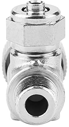 Jelquix CO2 Regulator Stainless Steel Needle Valve for Aquarium System Check Valve Bubble Counter, High Precision CO2 Release for Fish Tank, Ergonomically Designed (Single-head fine-tuning