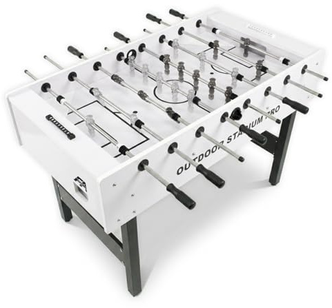 FASports Table de baby-foot Outdoor Stadium Pro, table de football d'extérieur imperméable en taille tournoi, baby-foot d'extérieur professionnel pour l'extérieur et l'intérieur 138,2 x 72,1 x 88 cm
