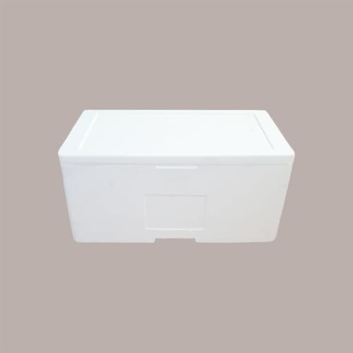 Lucgel Cassa Termica in Polistirolo Bianco per Asporto Alimenti Freschi o Surgelati 60x37,5 cm H 26,5 cm