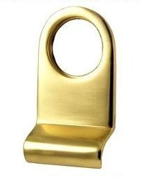 Golden Grace Victorian Cylinder Pull in Solid Polished Brass | Fits standard UK Yale 1.25-inch round cylinder locks, requiring only a simple DIY screwdriver installation to mount.