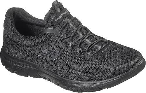 Skechers Summits Top Player, Scarpe da ginnastica Donna, Black Mesh Trim, 41 EU