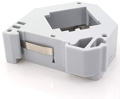 1aTTack.de Adaptateur rail DIN Rail DIN pour module Keystone Réseau Keystone RJ45 Cat6 Cat7 Cat8 Antenne audio Chinch Rail DIN 35 mm avec ressort de mise à la terre blanc 1 pièce