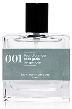 Bon Parfumeur - Eau de Cologne Intense 001 - Fleur d'Oranger Petit Grain Bergamote - Parfum Femme & Homme - Notes Florales - Vaporisateur Parfum (30 mL)