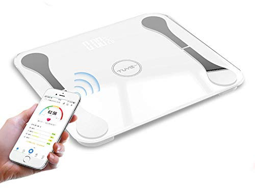 balance cuisine balance pese personne connectée bluetooth balance haute précision de cuisine balance connectée graisse corporelle balance connectée-Batterie blanche d'utilisation