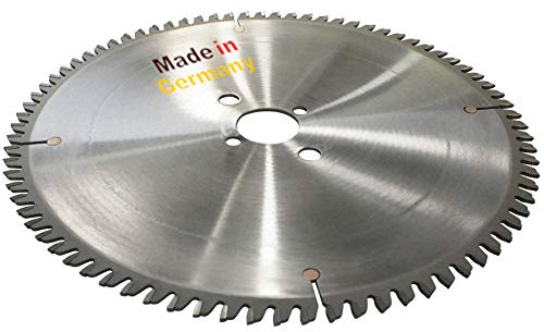 Trapez Flachzahnung Sägeblatt 250 x 30 mm 80 Z HM TFN Zähne negativ Spanabweiser Tischkreissäge Wippkreissäge Kunststoffe Holzplatten Spanplatten Laminat Acrylglas Kreissägeblatt 250mm x 30mm x 2,8 mm