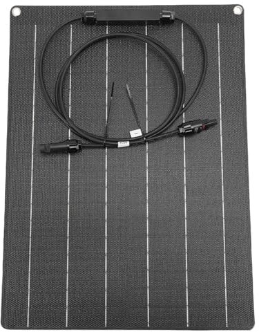 Solpanelladdare, 30W 18V Lätt Flexibel Monokristallin Kiselladdare för 12V Batteri