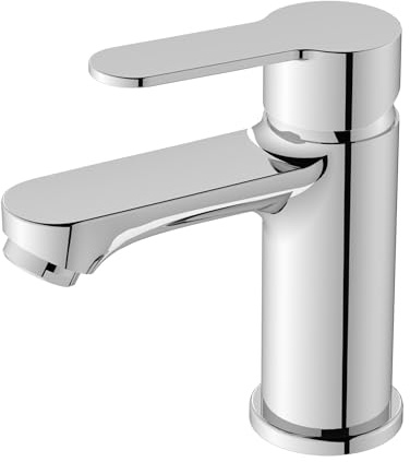 BELZ Modern Basin Mixer Tap – Bathroom Faucet with Dual Hot & Cold Controls Leak-Resistant Technology, Water-Efficient, and Rust-Resistant for Trendy Washrooms Chorme