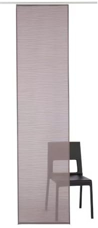 BB-Toy-Trades Rideau coulissant avec bandes transversales marron 1 pièce l x H : 57 x 245 cm