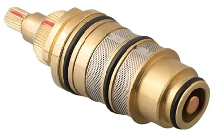 Copper Thermostatic Valve Spool Thermostatic Cartridge Valve Copper Brass Temperature Control Thermostat Shower Mixing Faucets Replacements