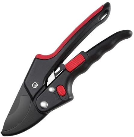 Generico Forbici da Giardino a cricchetto in Acciaio, Forbici for potatura Rami, for Piante, Attrezzi Giardinaggio