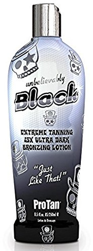 Pro Tan Unbelievably Black - Extreme Tanning 25x Ultra Dark Bronzing Sunbed Lotion 22ml, 1er Pack (1 x 22 ml)
