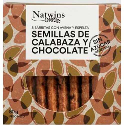 BARRITAS CEREALES SEMILLAS CALABAZA CHOCOLATE PASAS
