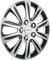 Goodyear Radkappen Laredo, 14 Zoll, aus Spezial-ABS-Qualitätskunststoff, schlagfest, zweischichtige Metallic-Lackierung, überlackierbar, schwarz-silber, 4 Stück