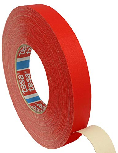 Tesa 4651 Premium tygband röd 12 mm x 50 m