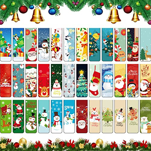 Leseminis 36 Stück Bunt Niedliche Weihnachten Magnetische Lesezeichen