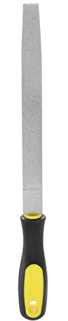sourcing map Lime plate à revêtement diamant 20,3 cm grain 80 avec poignée en plastique pour métal, verre, bois, pierre, polissage, gravure