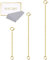 LANCHARMED Gold Necklace Extenders for Women 3 Pcs 925 Sterling Silver Chain Extenders Removable Necklace Bracelet Anklet Extension Jewelry Making Chains, 2 3 4