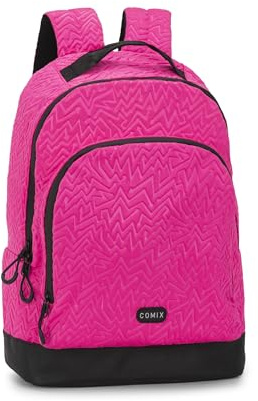 Comix, Amerikansk ryggsäck för flickor och flickor, fuchsia, medium, Fuchsia, M