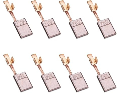 Pack de 8 Escobillas de Carbón Compatibles con CB-440 CB-448 CB-436, Escobillas Maquita Repuestos para Herramientas Eléctricas como Taladros BDF440 BFR550, Alta Conductividad y Larga Duración