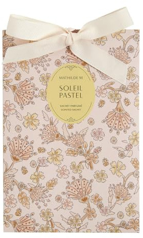MATHILDE M. - Sac parfumé pour armoires, tiroirs, bagages et voitures - Parfum Soleil Pastel - 1 unité