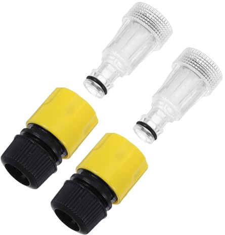 HOMOCONO Pressure Washer Quick Connect Adapter Set with Inlet Filter for Small Car Wash Pressure Washer Hose Connector Kit for Random Color