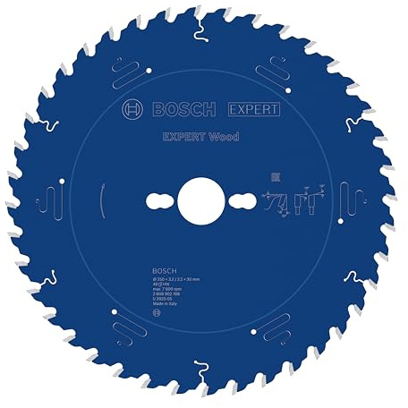 Bosch 1x EXPERT Wood Kreissägeblatt für Tischkreissägen (für Weichholz, Hartholz, Ø mm, Professional Zubehör kabelgebundene Tischkreissäge)