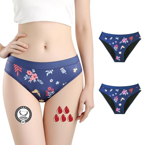 FOTOOL perioder badbyxor för simning läckagesäker menstruationsunderkläder bikini för flickor tonåringar kvinnor