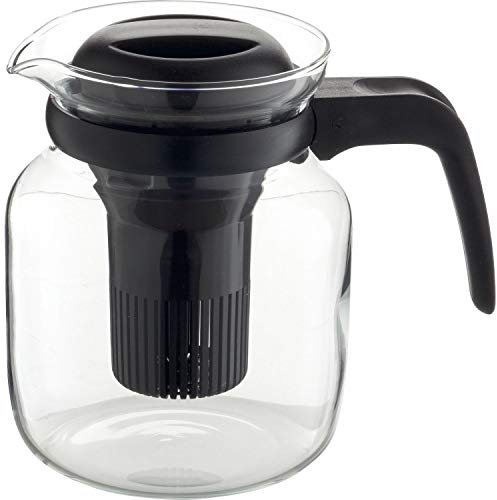 Glaskanne mit Kunststofffilter, Inhalt: 1,25 Liter
