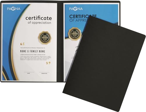 Pagna 30 x Präsentationsmappe Perfect 2-teilig schwarz