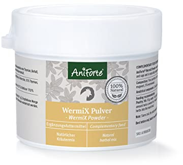 AniForte WermiX Poudre pour Poulets, oies, Canards et Grands Oiseaux 20g - Produit Naturel Avant, Pendant et après Une infestation de vers et Une vermifugation