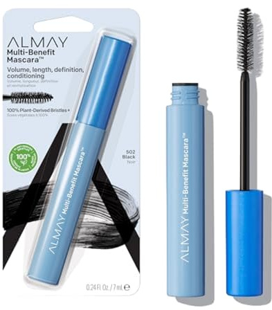 Almay One Coat Multi-Benefit Mascara, Black, 0.24 Fluid Ounce