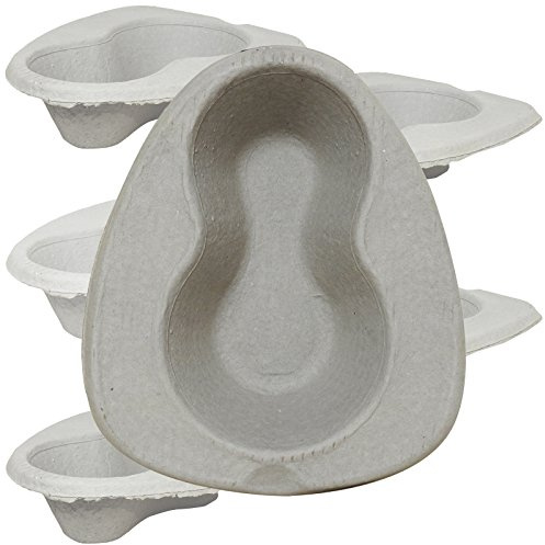 Caretex Disposable 2000ml Cardboard Pulp Hospital Bed Pan Liners - 5 Pack