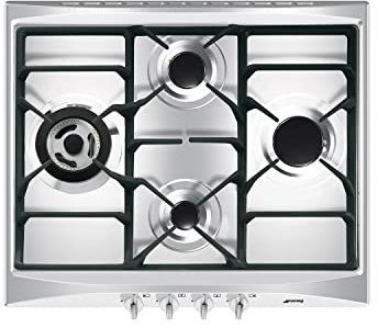 SMEG SR264XGH2, Piano cottura a gas SELEZIONE, Stainless steel