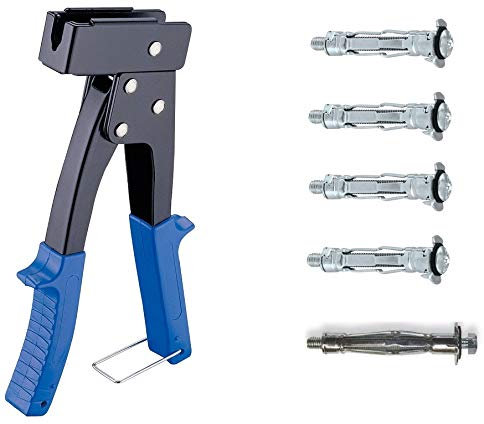 Hohlraumdübel Sortiment 161 tlg. Professionelle Montagezange inklusive. Metalldübel mit Schraube M4, 5, 6, 8. Made in Germany
