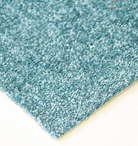 Steffensmeier Teppichboden Cambridge | Meterware Auslegware Wohnzimmer Schlafzimmer Kinderzimmer | türkis | 400x500 cm