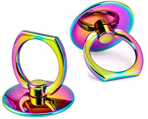 mciskin Anello Supporto Telefono Cellulari,Brillante Scintillio Anello Supporto Telefono Cellulari - Universale Cellulare Anello Metallico Rotazione 360°Gradi Smartphone Ring (2 Pezzi)