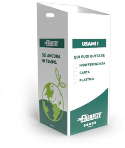 Contenitore Ecobox In Cartone Per Raccolta Differenziata Cm 38 X 38 X H 80