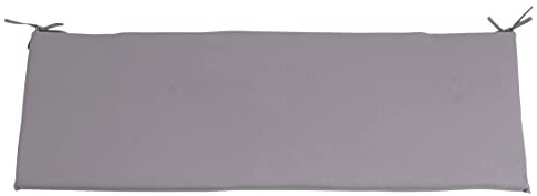 CB Home & Style Bankauflage Outdoor 120 x 40 cm Bankkissen Gartenbank Auflage wasserabweisend (Grau)