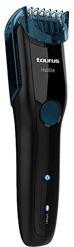 Taurus - Regolabarba Elettrico Hubble | Uso Wet&Dry | Autonomia 90 min | Ricarica Rapida USB-C | Pettine 6 Lunghezze | Lama in Acciaio Inox | Senza Fili o con Cavo | Nero