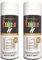 HitlineUK 2 x 400ml White Matt Spray Paint – Quick-Dry Paint for Wood, Metal, Plastic – Interior & Exterior Use – Colour It Aerosol with Smooth Finish & Excellent Adhesion