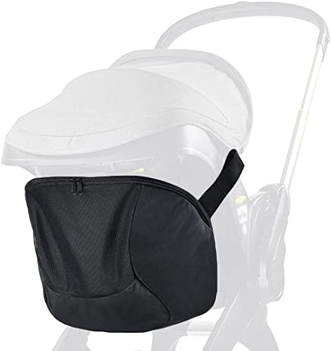 AIDIER Exklusive Clip-On Aufbewahrungstasche für Doona Autositz Kinderwagen, Rutschfester Reißverschluss Snap-On Kinderwagentasche, Baby Essentials Kinderwagen Organizer