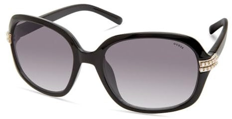 GUESS GF0405 Shiny Black/Gradient Smoke One Size, Schwarz, Einheitsgröße