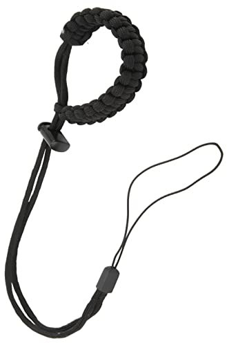 ciciglow Correa de Muñeca de Buceo para Cámara Cordón de Muñeca de Buceo Tejido a Mano para Cámara de Acción de Teléfono Móvil para Hero 10/9/8/7/6/5/4/3(Negro)