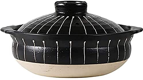 Cocotte Casserole De Soupe Mini Casserole en Céramique avec Bol À Couvercle, Dolsot en Terre De Terre Épurée À La Main (Size : 2.2L)