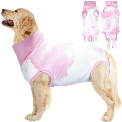 LIANZIMAU Trajes recuperación quirúrgica Perro Body Perro postcirujia Camiseta Perro postoperatorio Body Perro esterilizacion Body postquirurgico Perro Camisas para Perros