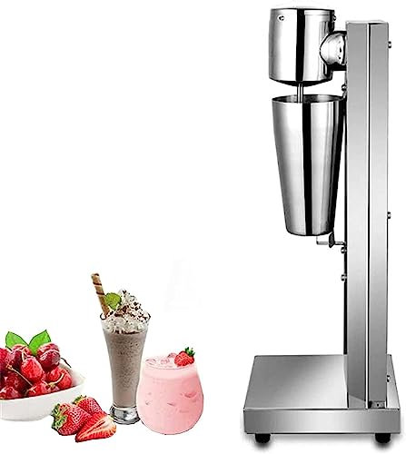 Machine à Milkshake, mélangeur de Boisson 800 ML, Fabricant de Milkshake électrique en Acier Inoxydable, for Shakes protéinés, pâte à crêpes