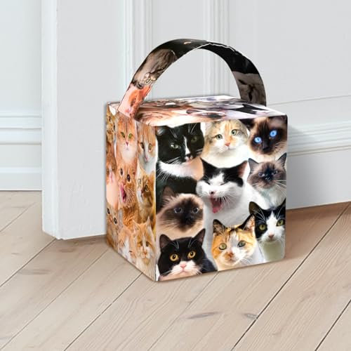 SNAIL GARDEN Katzen-Türstopper, dekorativer Tier-Türhalter für Büro, Haus und Kinderzimmer, Türgewicht zum Offenhalten der Tür